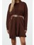 Moda Stil Regular Bisiklet Yaka Mini Boy Triko Elbise-Hırka 1