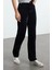 Stil Kadın Moda Denim Kot Pantolon Regular Boru Paça Süet Görünümlü Yüksek Bel Straight Jeans 3