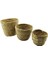 3 BOY YUVARLAK HASIR ORGANİZER SEPET Ç: 15-18-20CM - Y: 11-14-16CM (4764) 1