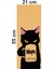 Siyah Kedi Baskılı Araç Kapı Direk Kaplama Folyo Sticker 2'li (Sağ&sol) 3