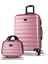 Colors Abs Makyaj ve Orta Boy Rose Gold 2'li Valiz Seti 1