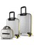 Croc Abs Makyaj Kabin ve Orta Boy Gri 3'lü Valiz Seti 2