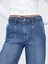 Kadın Mavi High Rise Stride Seamed Wide-Leg Jean Pantolon 2