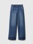 Kadın Mavi High Rise Stride Seamed Wide-Leg Jean Pantolon 3