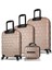 Honey Abs Kabin Orta Büyük ve Makyaj Boy Gold 4'lü Travel Valiz Seti 2