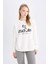 Oversize Geniş Kalıp Bisiklet Yaka Atatürk Baskılı Sweatshirt E5447AX24WN 4