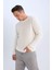 Standart Fit Bisiklet Yaka Dokulu Triko Kazak E0811AX24WN 3