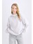 Coool Oversize Geniş Kalıp Basic Düz Sweatshirt E2433AX24WN 4