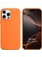 Apple iPhone 16 Pro Kılıf Liquid Lansman Silikon Turuncu 1