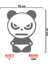 Kızgın Erkek Panda Sticker - Cam Sticker - Oto Sticker - Araba Sticker - Araç Sticker 2