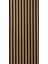 Özel Kompozit Mdf / Neme Dayanıklı Akustik Duvar Paneli / 60X280 / Koyu Teak /10 mm Keçe /10 mm Çıta 2