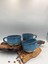 Ocean Blue Eclipse Stoneware Fincan 3