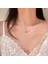 High-End Hafif Lüks Titanyum Çelik Kolye Kadın Niş Tasarımı Sıcak Kız Inci Köprücük Kemiği Zinciri Moda Çok Yönlü Aksesuar (Yurt Dışından) 1