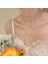 High-End Hafif Lüks Titanyum Çelik Kolye Kadın Niş Tasarımı Sıcak Kız Inci Köprücük Kemiği Zinciri Moda Çok Yönlü Aksesuar (Yurt Dışından) 1