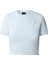 W S/S Essential Cropped Slim Tee Kadın Mavi T-Shirt 1