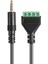 3.5mm Trrs Stereo 4 Kutuplu Altın Kaplama Erkek Fiş 4pin Av Vida Ses Video Kalkanı 30 cm Balun Terminal Konnektörü Adaptör Kablosu (Yurt Dışından) 2