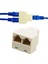 Adet Evrensel Pratik Sıcak 1 Ila 2 Yollu Lan Ethernet Kablosu Ağ Kablosu RJ45 Dişi Splitter Adaptörü Ağ Konektörü Splitter (Yurt Dışından) 1