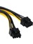 Güç Uzatma Kablosu Pcı-E Pcıe 8pin Dişi Adaptör Çift Bağlantı Noktalı 8 P 6 + 2 Pozisyon Erkek Konnektör Gpu Grafik Ekran Kartı Adaptörü (Yurt Dışından) 5