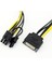 1 Adet Sata 15 Pin Erkek Pcı-E Express 6 + 2 Pin 8 Pin Dişi Video Güç Adaptörü Bağlantı Kablosu 20 cm (Yurt Dışından) 3