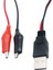 1 Adet Timsah Klip USB Erkek Test Tel Adaptörü Kırmızı Siyah Tel Timsah Klip Test Kablosu 50 cm (Yurt Dışından) 4