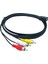 5 Feet/1.5 M USB Dişi 3 Rca Erkek Ses Dönüştürücü Video Av A/v Kablosu Kamera Adaptörü USB Rca Kablosu Av Bağlantı Noktası Tv Kutusu (Yurt Dışından) 2
