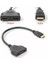 Hdmı 2 Çift Bağlantı Noktalı Y Ayırıcı 1080P Hdmı V1.4 Erkek - Çift Dişi Adaptör Kablosu (Yurt Dışından) 4
