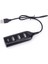 USB 2.0 Yüksek Hızlı 4 Bağlantı Noktalı Splitter USB Hub Adaptörü Pc Dizüstü Bilgisayar Için Siyah ve Yalnızca Bireysel Olarak Kullanılabilir (Yurt Dışından) 2