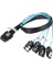 Sas Sata Kablosu Mini-Sas SFF-8087 - 4 Sata Kablosu Mini Sas 4i SFF8087 36P - 4 Sata 7p Kablo 12GBPS 50CM Sabit Disk Verileri Forminer (Yurt Dışından) 2