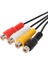 2021 Yeni 30CM 5 Pin Erkek Din Fişi 4 Rca Fono Dişi Fişler Kablo Tel Kordon Konektörü (Yurt Dışından) 2