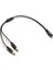 Cctv Için 1 Kadın 2 Erkek Dc Güç Fişi Kablo Ayırıcı 5.5x2.1mm Adaptör (Yurt Dışından) 2