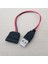 USB Erkek 15PIN Sata Dişi Adaptör Güç Kablo Kordonu 18AWG 30 cm Dizüstü Bilgisayar 2.5 Sabit Disk HDD SSD (Yurt Dışından) 1