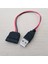 USB Erkek 15PIN Sata Dişi Adaptör Güç Kablo Kordonu 18AWG 30 cm Dizüstü Bilgisayar 2.5 Sabit Disk HDD SSD (Yurt Dışından) 2