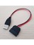 USB Erkek 15PIN Sata Dişi Adaptör Güç Kablo Kordonu 18AWG 30 cm Dizüstü Bilgisayar 2.5 Sabit Disk HDD SSD (Yurt Dışından) 5