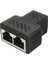 Port RJ45 Ayırıcı Adaptör Lan Ağ Ethernet Genişletici Konnektör Fişi Lotu 1 Adet (Yurt Dışından) 1