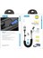 Go Des GD-UC805 4in1 Type-C+Usb-A To Type-C+Lightning Sarmal Pd Şarj ve Data Kablosu 60W 1.8m Siyah 2