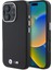 Apple iPhone 16 Pro Kılıf Bmw Orjinal Lisanslı Tam Sarılmış Kevlar Tasarımlı Metal Logo Suni Deri Siyah 1