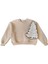 Kız Çocuk Taş ve Inci Detaylı Şardonlu Yılbaşı Sweatshirt 1