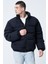 Erkek Siyah Oversize Bomber Su Geçirmez Waterproof Mont Kaban 1