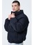 Erkek Siyah Oversize Bomber Su Geçirmez Waterproof Mont Kaban 2