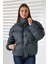 Kadın Yaka Kürklü Oversize Mont 3