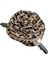 Leopar Desenli Beyaz Incili Gül Kıskaç Toka (12CM) 3