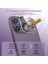 iPhone 15 Pro ve iPhone 15 Pro Max Uyumlu Premium Safir Cam Kamera Lens ve Çerçeve Yüzey Koruyucu 5