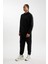 Fit Sporcu Jogger Eşofman Altı Standart Fit Beli Paçası Lastikli Cepli D6830AX24AU 3