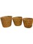 Bambu Hasır Saksı Altı Poşetli Sepet 18x14x11cm. 2