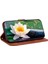 IPhone 13 Için Flip Case Pro Max Kabartma Lotus Çiçek Manyetik Kickstand (Yurt Dışından) 5