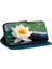 IPhone 15 Için Flip Case Artı Kickstand Cüzdan Manyetik Kabartma Lotus (Yurt Dışından) 5