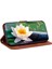 IPhone 12 Için Flip Case Pro Max Kickstand Manyetik Cüzdan Kabartma Lotus (Yurt Dışından) 2