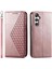 Samsung Galaxy M35 Cüzdan El Kayışı Standı Için Flip Case Günlük Kullanım Eşkenar Dörtgen (Yurt Dışından) 5
