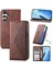Samsung Galaxy M35 Cüzdan El Kayışı Standı Için Flip Case Günlük Kullanım Eşkenar Dörtgen (Yurt Dışından) 1