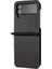 Samsung Galaxy Z Flip Case 3 5g Pu Deri Saf Renk Kickstand (Yurt Dışından) 3